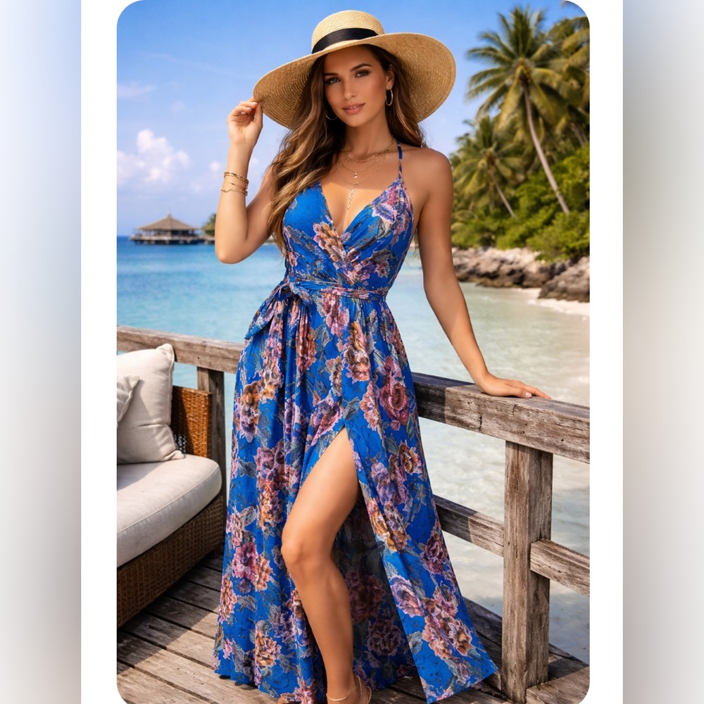 ASOS 100% modal gorgeous dress with side leg slit size 8